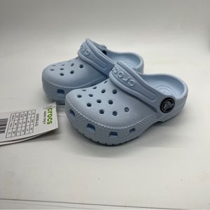 NWT Crocs Blue Clogs Comfort Slip On Shoes Toddler Size C 4 Boys Girls Unisex